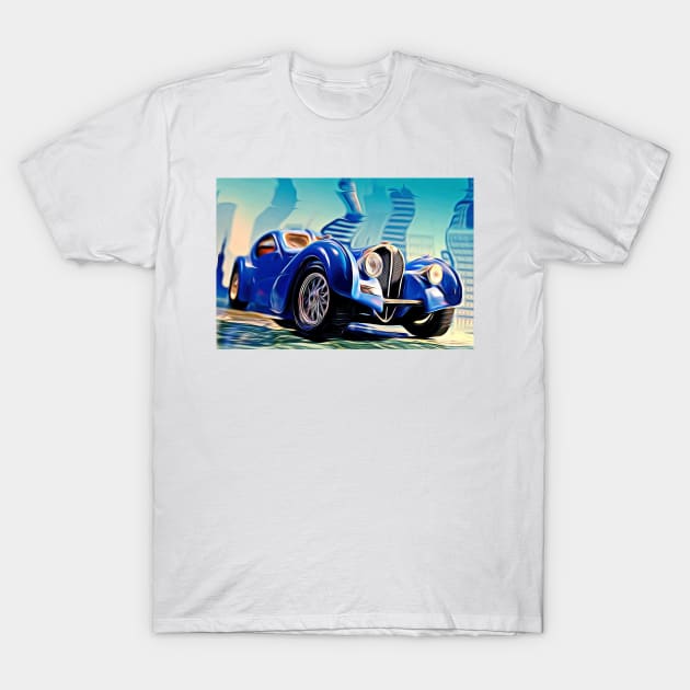 Bugatti Type 57 Atlantic T-Shirt by DeVerviers